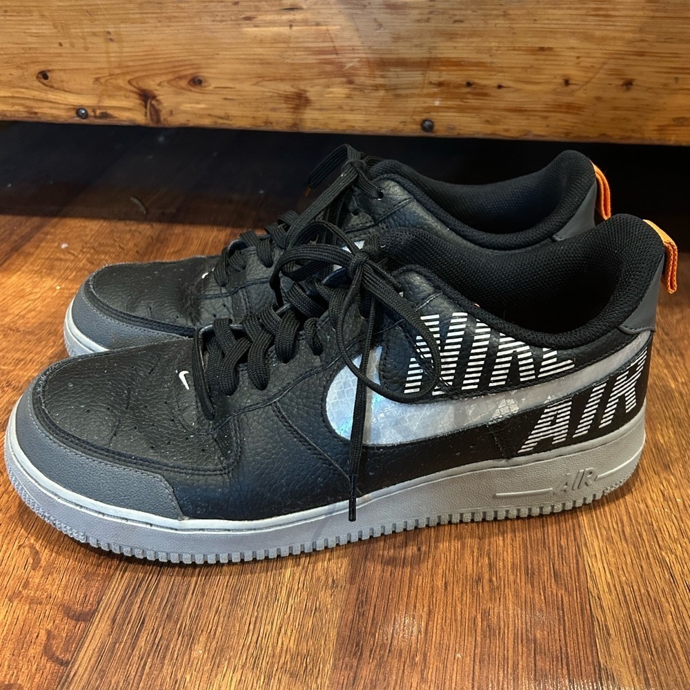 Nike Air Force 1 2007 LV8 2 Under Construction Men’s Size 11 AF1 Black Silver
